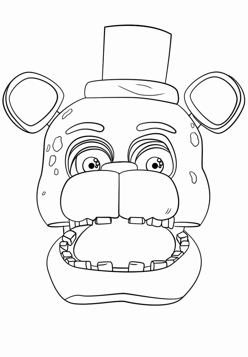 Top 20 Printable Five Nights at Freddy’s Coloring Pages