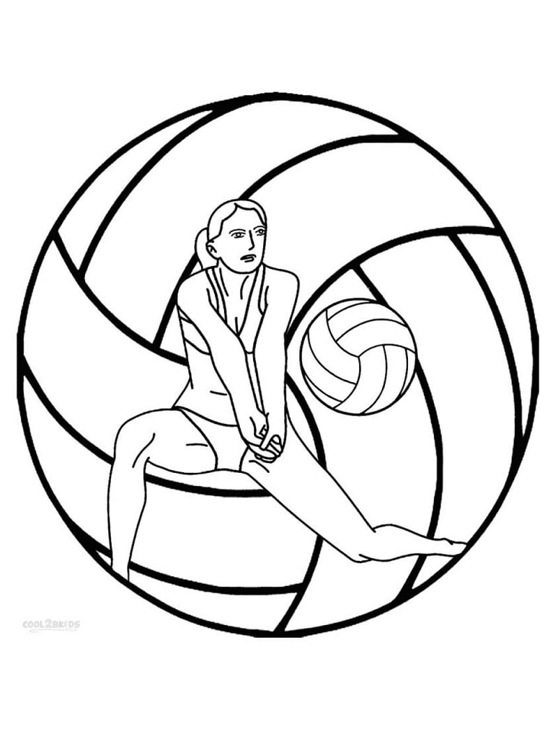 Top 20 Printable Volleyball Coloring Pages