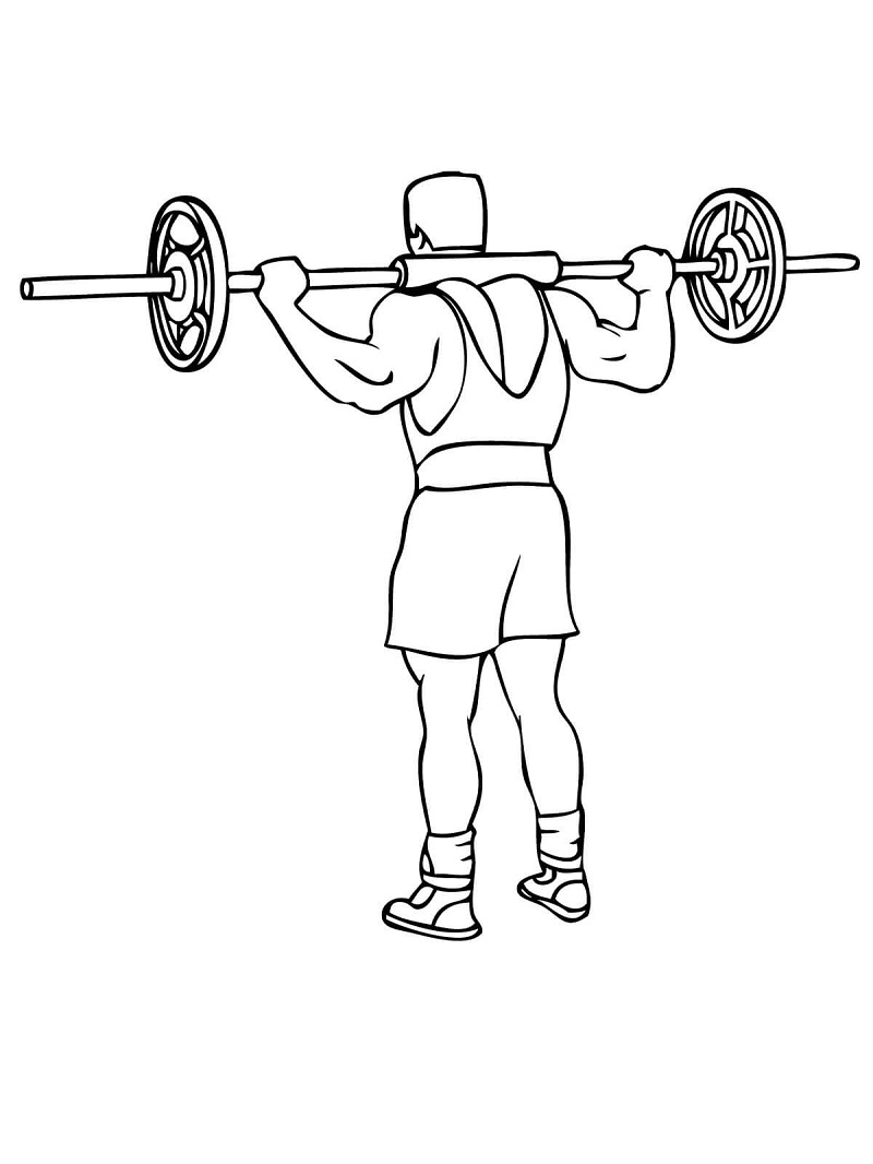 Top 16 Printable Weight Lifting Coloring Pages