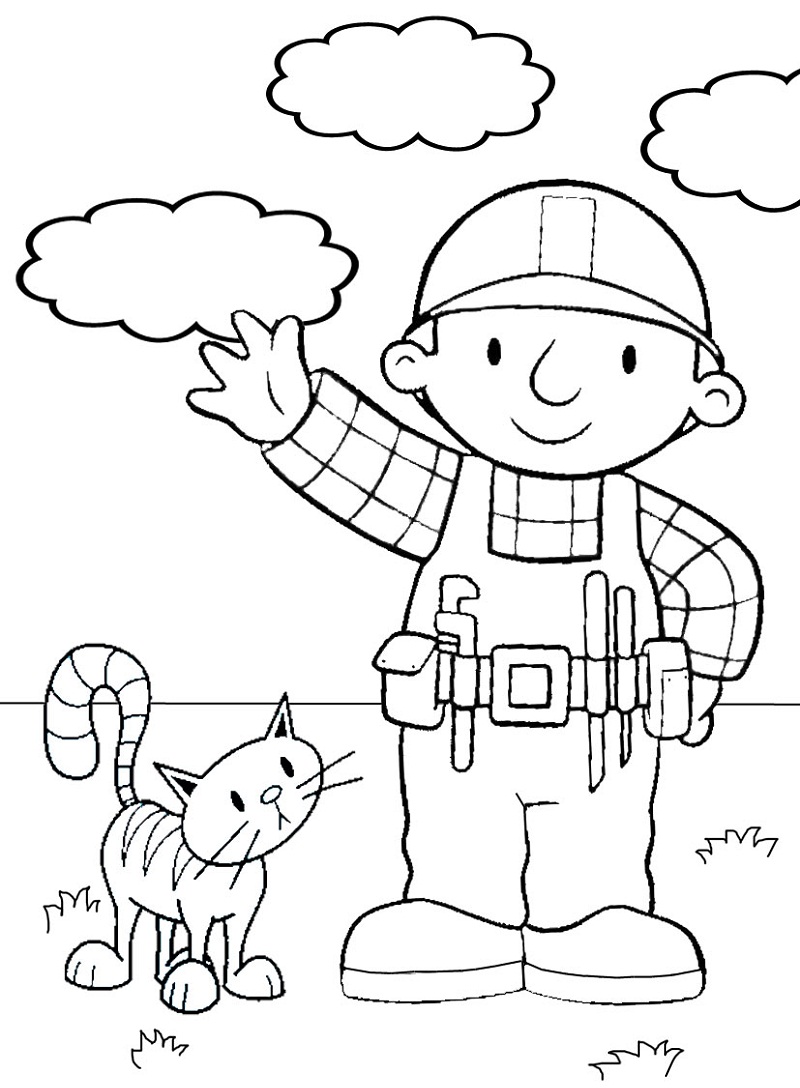 Top 20 Printable Bob the Builder Coloring Pages