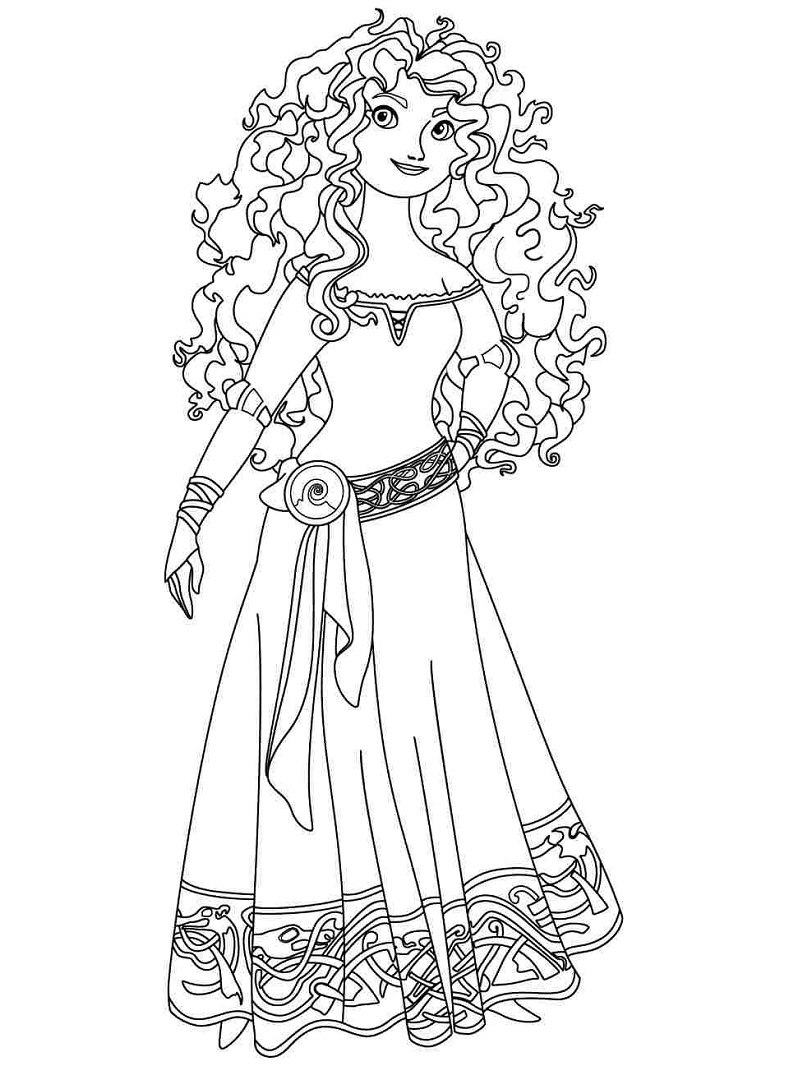 Top 20 Printable Merida Coloring Pages