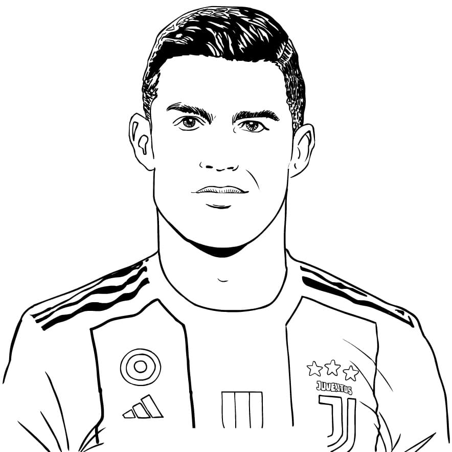 Top 17 Printable Cristiano Ronaldo Coloring Pages