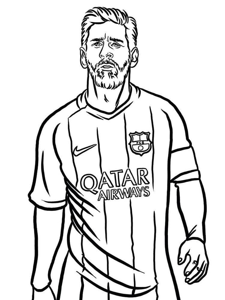 Top 15 Printable Lionel Messi Coloring Pages