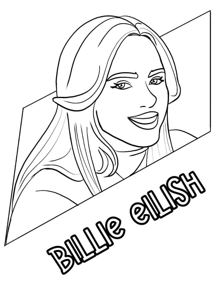 Top 28 Printable Billie Eilish Colorng Pages