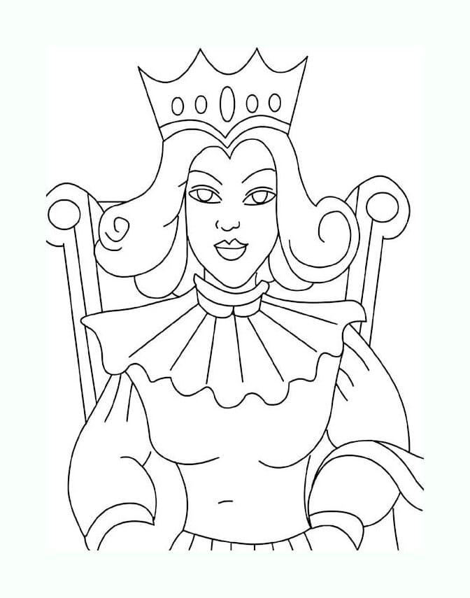 Top 48 Printable Queen Coloring Pages