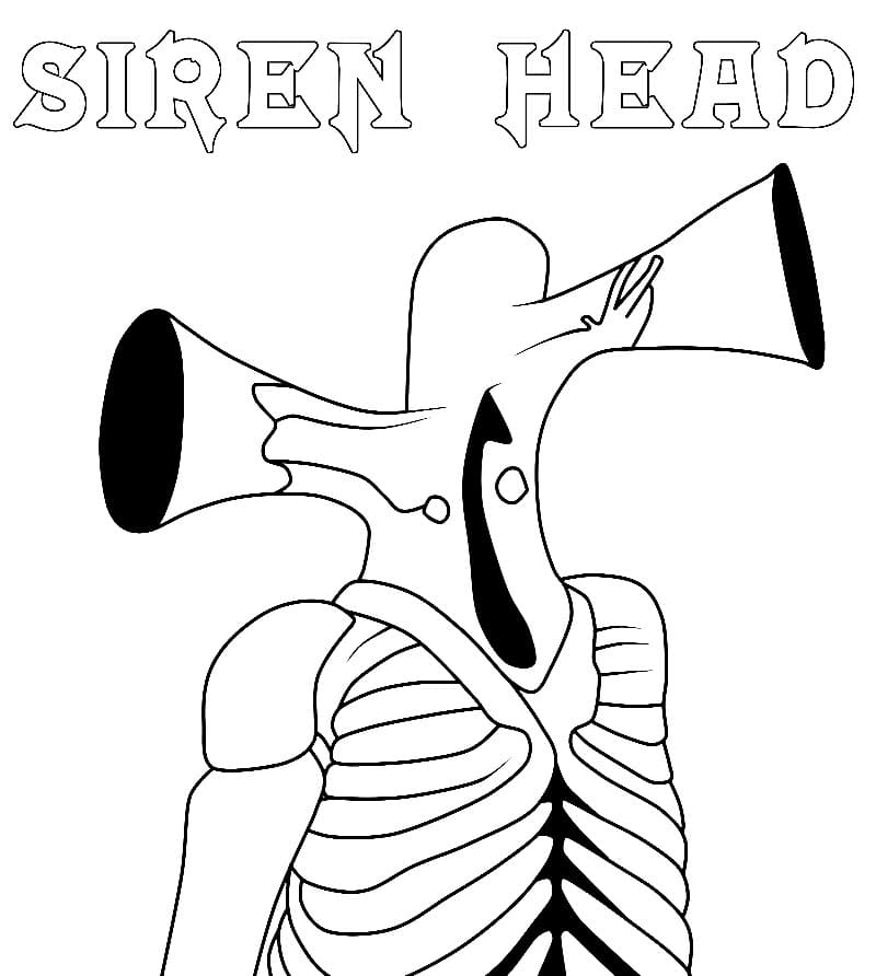 Top 28 Printable Siren Head Coloring Pages