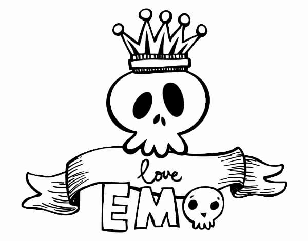 Top 36 Printable Emo Coloring Pages