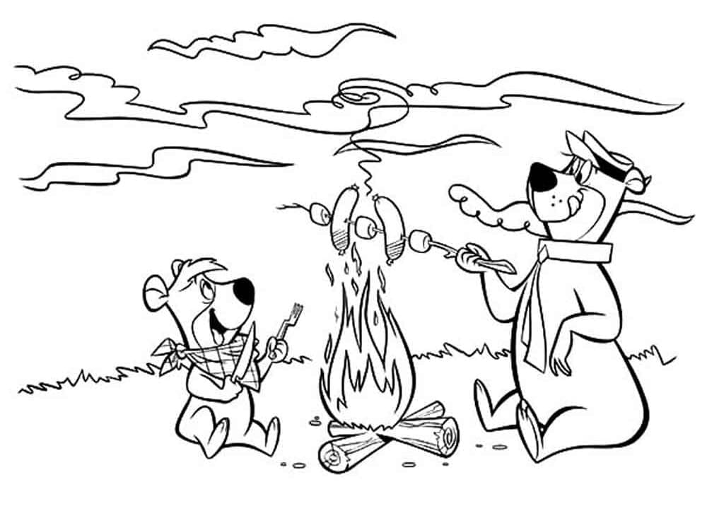 Top 24 Printable Yogi Bear Coloring Pages