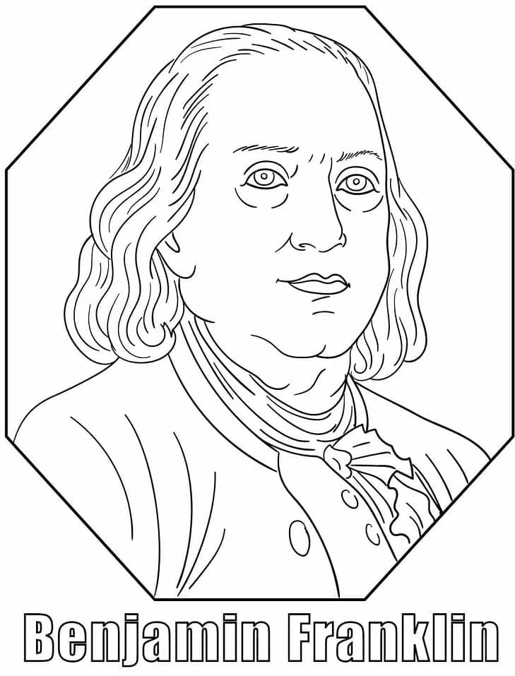 Top 20 Printable Benjamin Franklin Coloring Pages