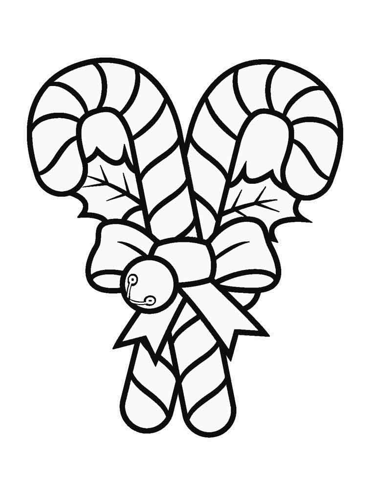 Top 44 Printable Candy Cane Coloring Pages