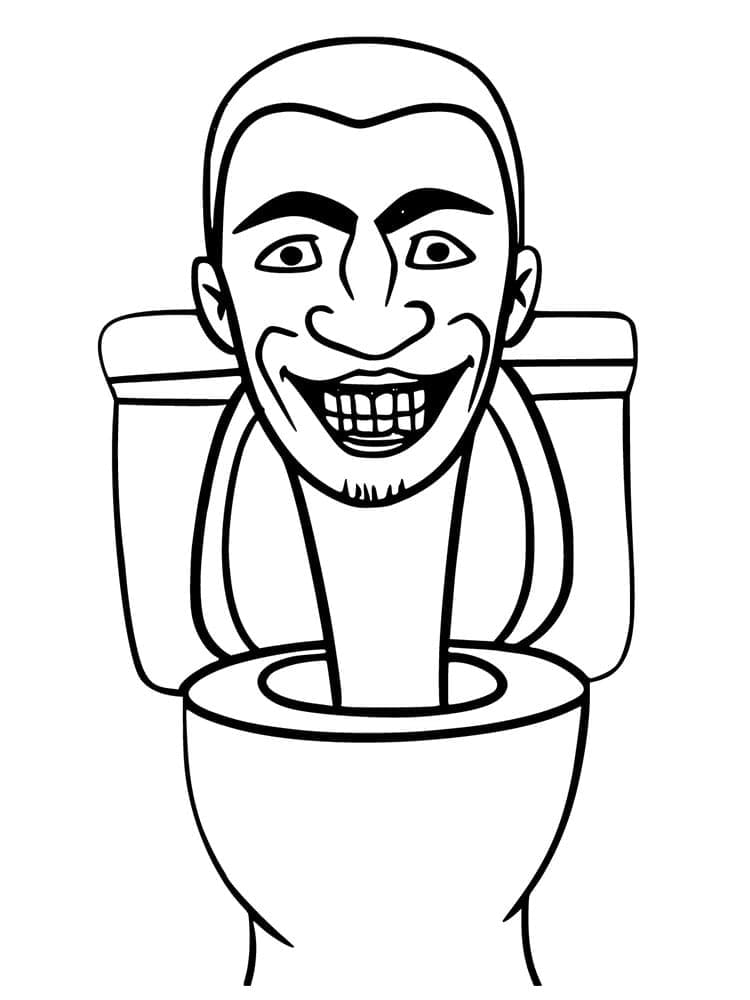 Top 50 Printable Skibidi Toilet Coloring Pages