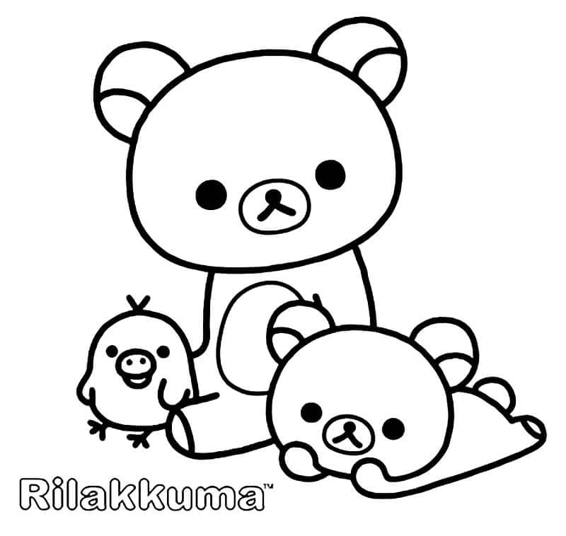 Top 30 Printable Rilakkuma Coloring Pages